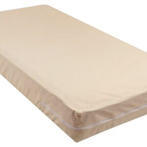 100% Cotton Fleetwood Mattress Cover, Zips Around The Mattress, Cot Size