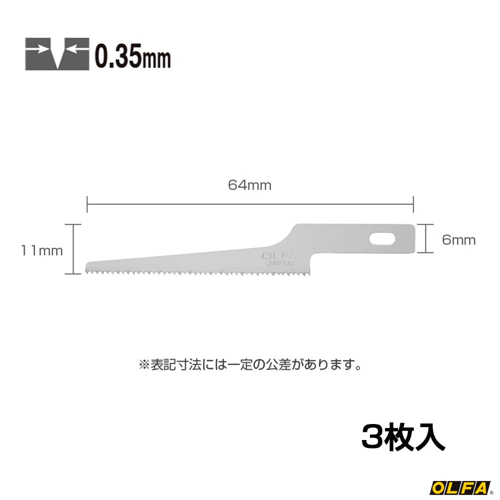 OLFA Saw & Art knife & Spare blade (XB167B)