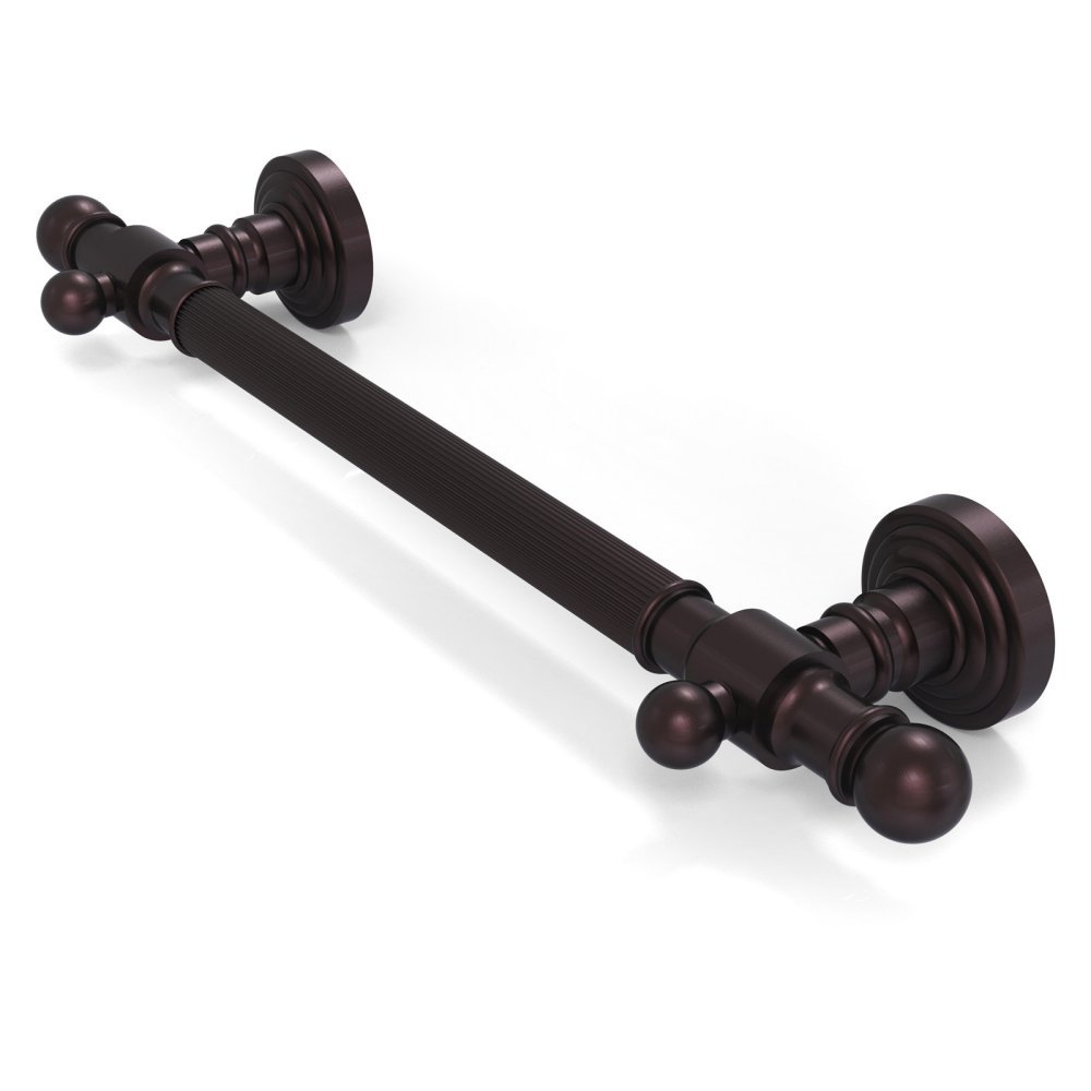 Allied Brass WP-GRR-32 32 inch Reeded Grab Bar, Antique Bronze