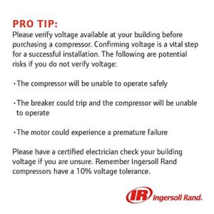 Ingersoll Rand SS3L3 3hp 60 gal Single-Stage Compressor (230/1)