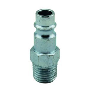 Milton Industries 760-1 1/4" MNPT HIGHFLOWPRO V-Style/European Interchange Steel Air Plug Fitting (High Volume Low Pressure Application) -1 Count (Pack of 10)