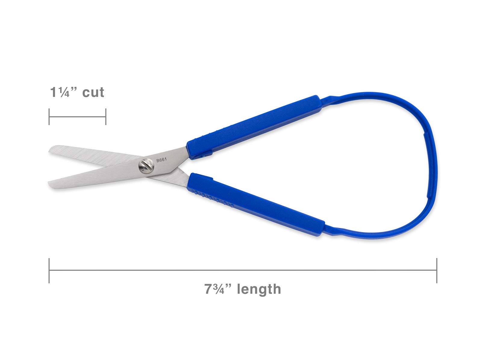 Hygloss Products Snippy Easy Spring Loop Scissors Flexible Handles, Stainless Steel Blades-Good for Special Needs and Fine Motor Skills-for Kids’ Arts & Crafts-7.75 Inches-Blue-1 Pair