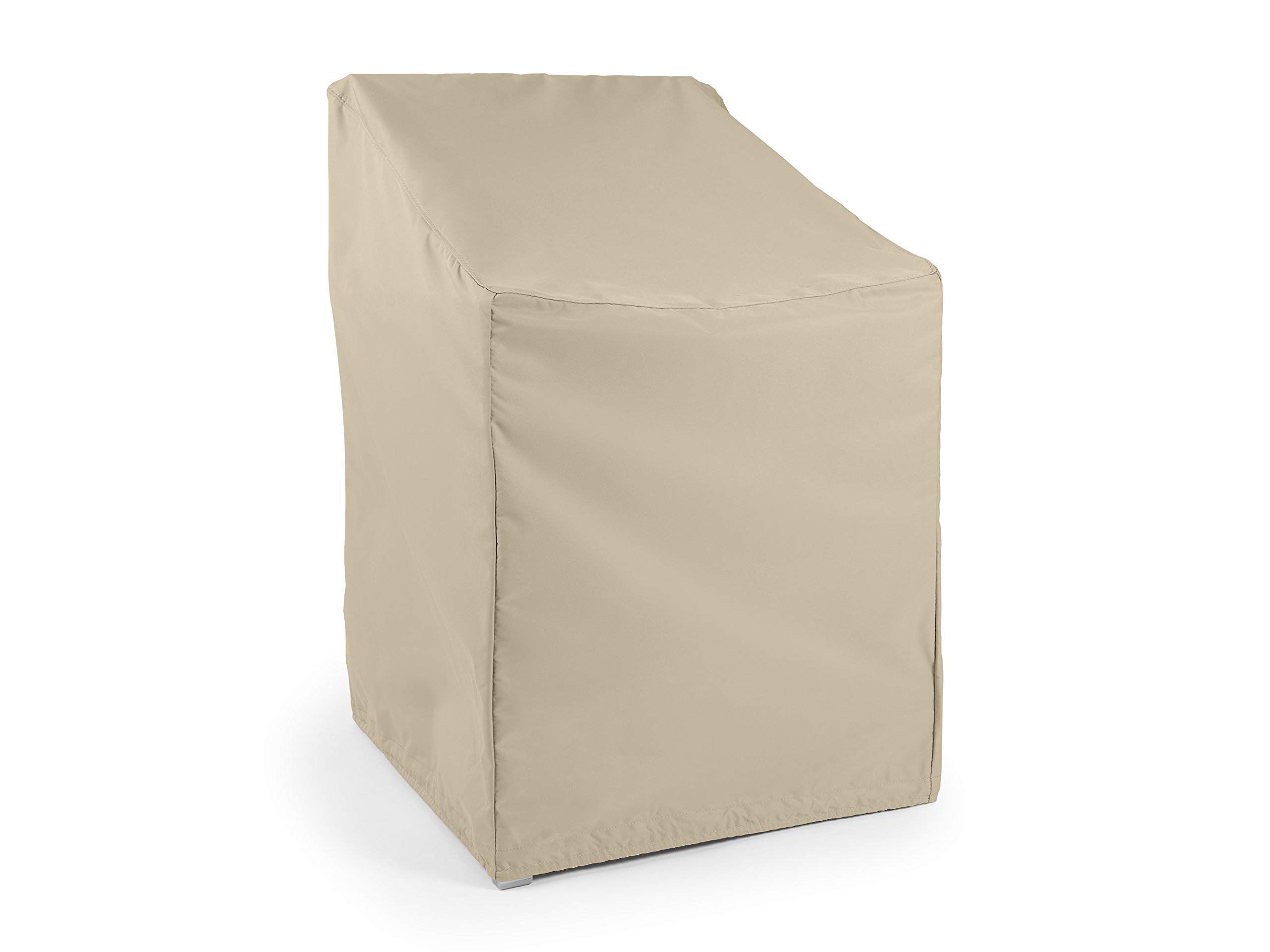 Covermates Outdoor Chair Cover - Water Resistant Polyester, Drawcord Hem, Mesh Vents, Seating and Chair Covers, 32W x 32D x 35H, Khaki