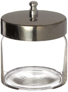 graham-field 3460 grafco glass storage jars with aluminum lids, 3" x 3", pack of 12