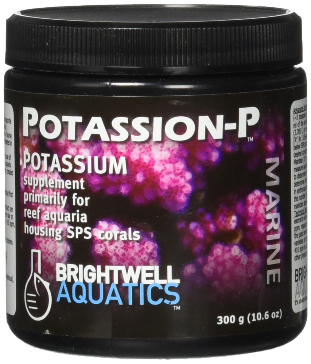 Brightwell Aquatics Potassion-P, potassium supplement primarily for reef aquaria housing SPS corals, 10.6oz (300g)