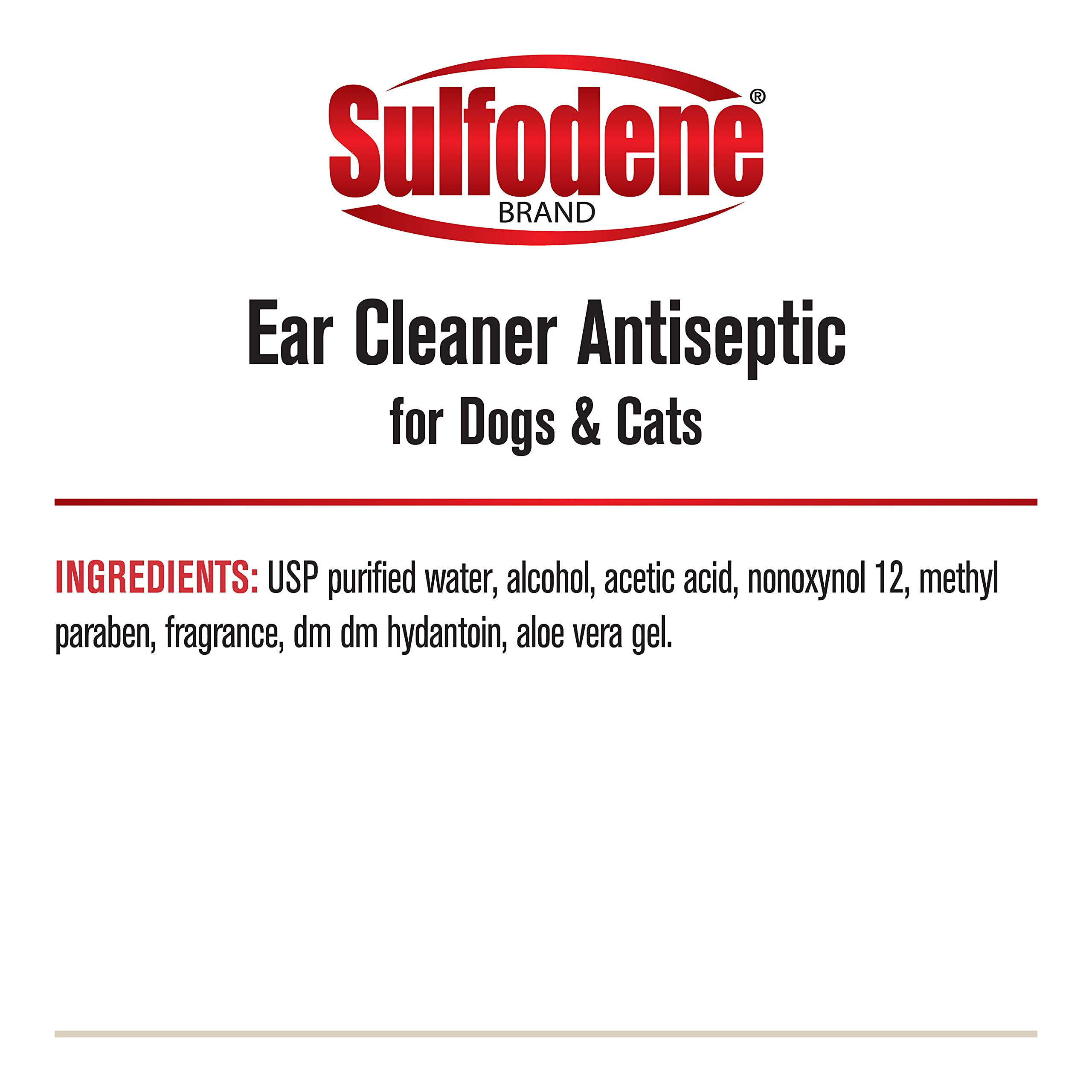 Sulfodene Ear Cleaner for Dogs & Cats 4oz