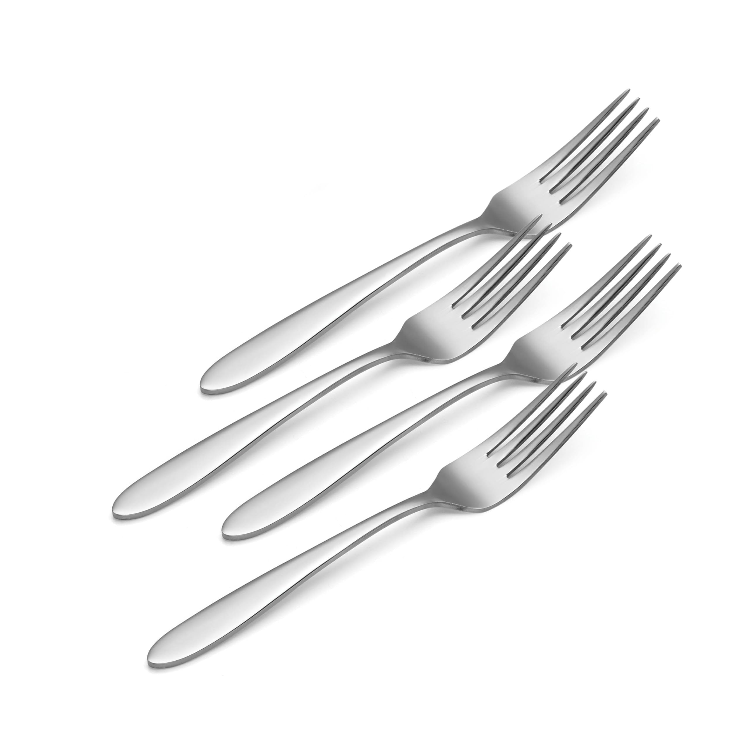 Oneida Mooncrest Dinner Forks, Set of 4 B336004A, Silver, Set of 4, Dinner Forks