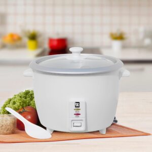 Bene Casa Rice Cooker with glass lid,10-Cup Dishwasher safe rice cooker with auto cut off, steamer rice maker with keep warm facility.