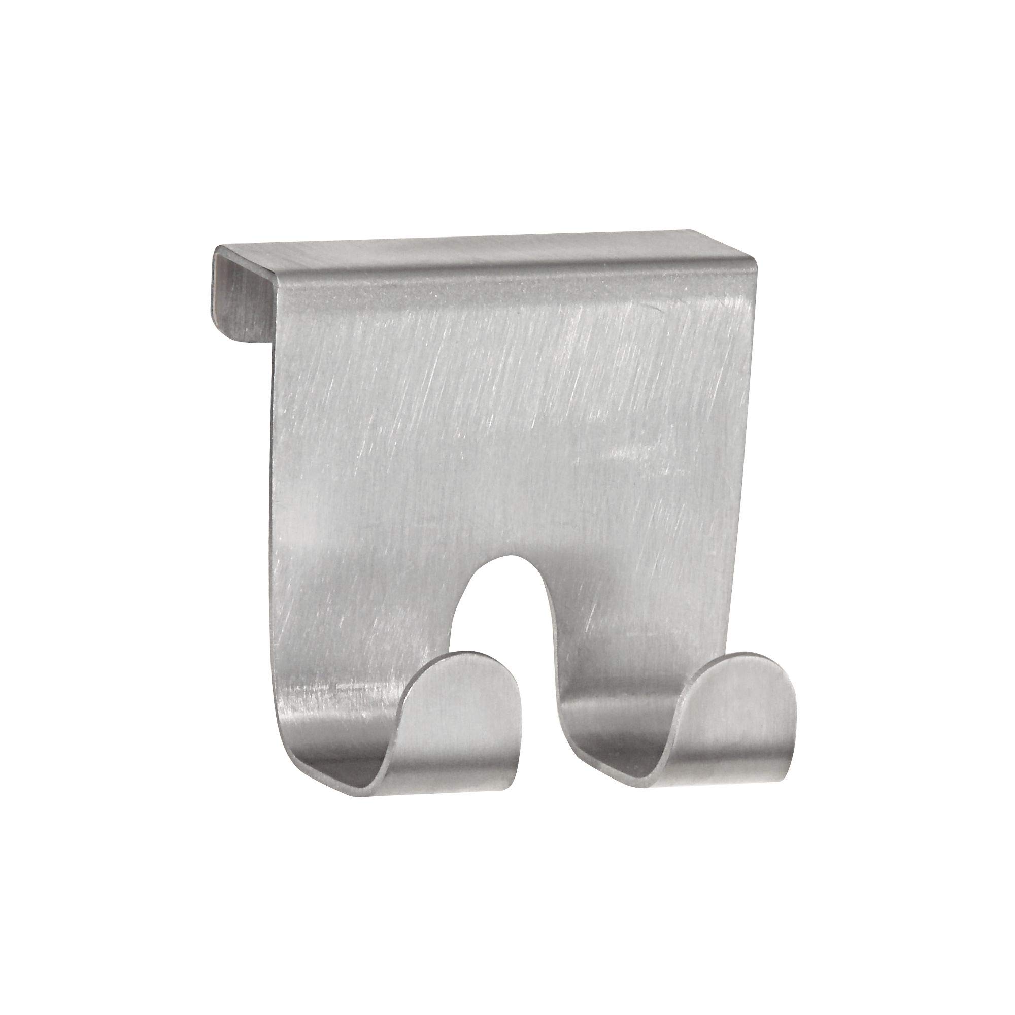 InterDesign Forma Over the Cabinet Hooks, brushed stainless Steel