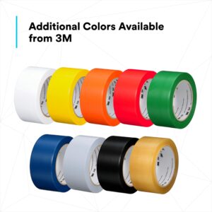 3M Vinyl Tape 764, General Purpose, 2 in x 36 yd, Red, 1 Roll, Light Traffic Floor Marking Tape, Social Distancing, Color Coding, Safety, Bundling