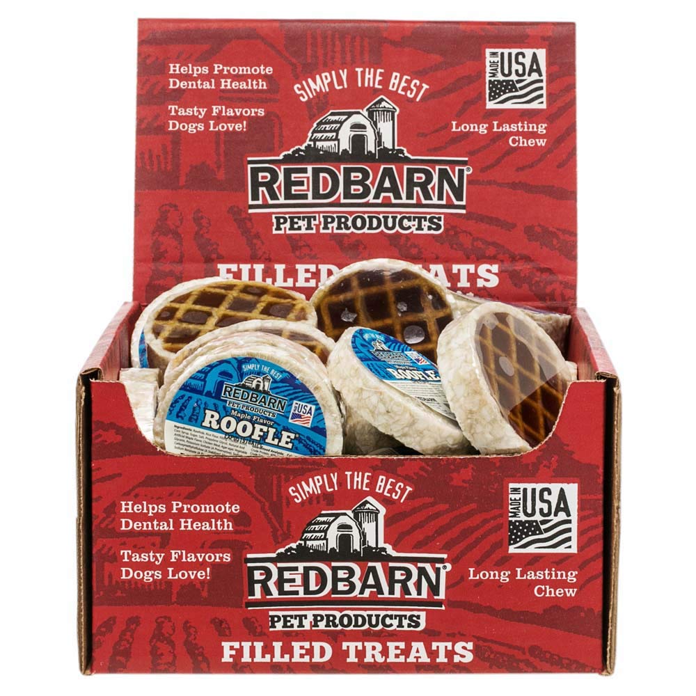 Redbarn Roofle - Maple Flavored Waffles - Dog Treat - (Case of 50)