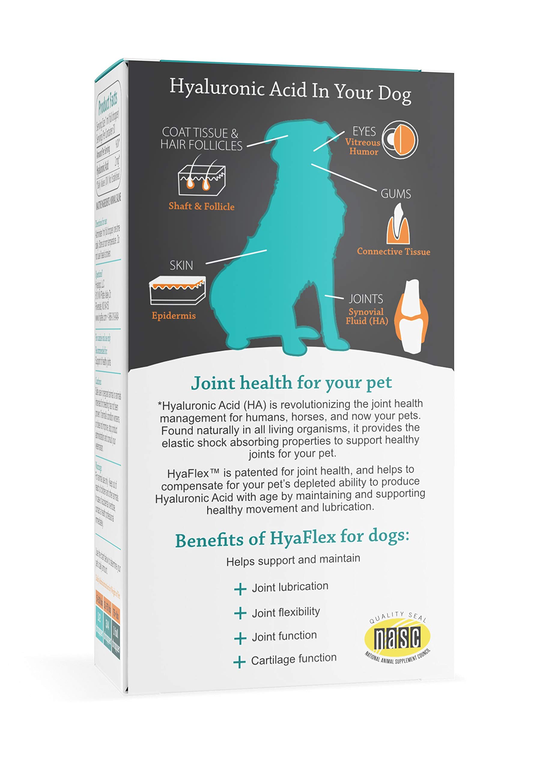 Hyalogic HyaFlex Hyaluronic Acid for Dogs - Premium Pet Supplies for Joint, Skin, Eye, and Coat Maintenance - Natural Joint Supplement for Dogs to Enhance Mobility (30ml)