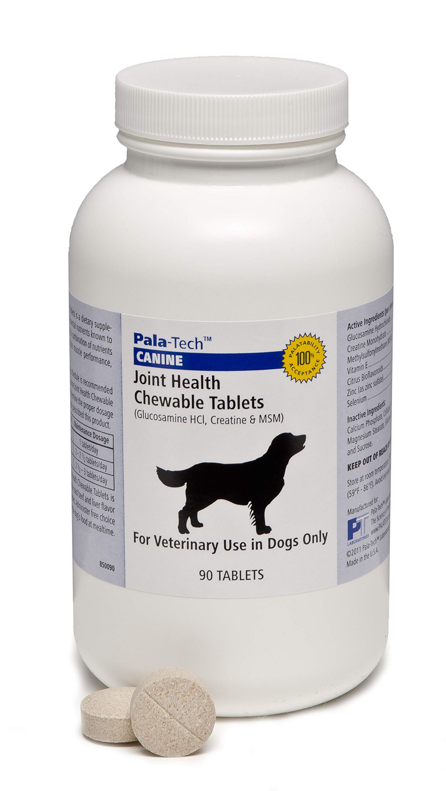 PALA TECH Canine Joint Health Chewables for Dogs (90 tabs)