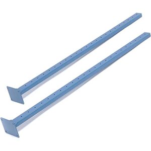 Global Industrial 48"H Upright Kit, Pair, 200 lbs. Capacity, Steel, Blue