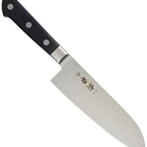 Fuji Cutlery - Narihira - 165 mm (6.5 inch) Double Edged, Molybdenum Steel Sankoku (All Purpose) Knife (Japan Import)