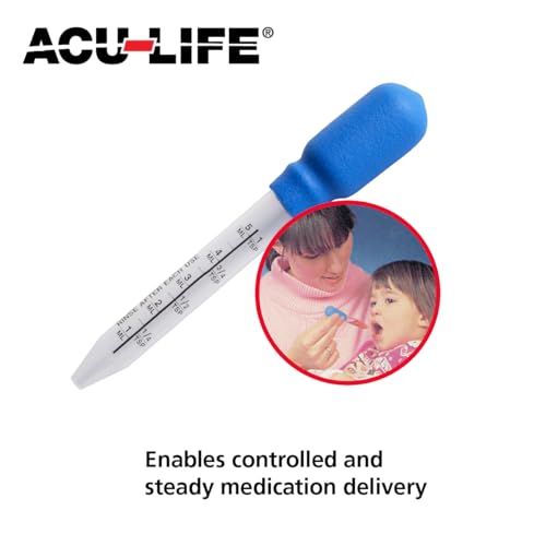 Acu-Life 1 Teaspoon Dropper, Accurate Dose Everytime, 1 TSP/5 ml, Made in the USA