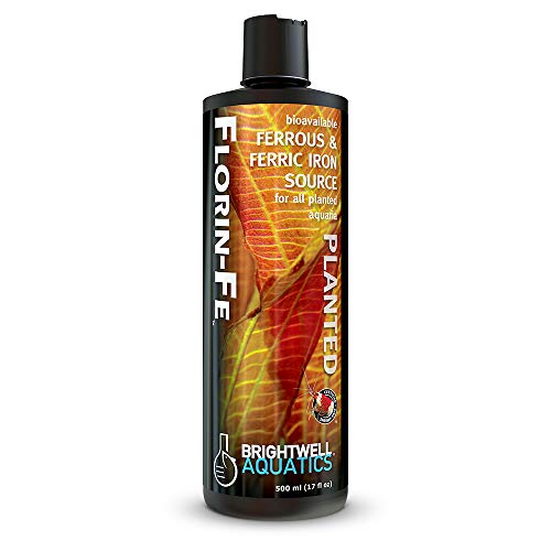 Brightwell Aquatics Florin Fe - Bioavailable Ferrous & Ferric Iron Source for Planted Aquariums,500-ml