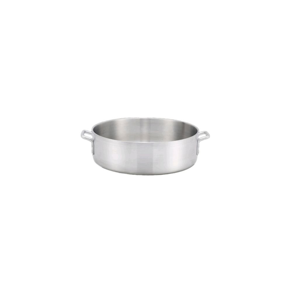 Winco 6.0mm Aluminum Brazier Pan, 15-Quart, Medium