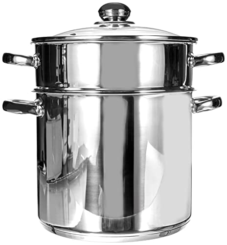 Baumalu - 342639 - Stainless Steel Couscouspot 24 cm 9 Liter