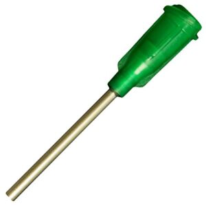 blunt tip dispensing fill needle 14ga x 1" olive green 50 pcs