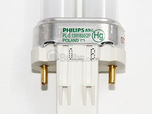 Philips 146878 - PL-S 13W/850/2P ALTO Single Tube 2 Pin Base Compact Fluorescent Light Bulb