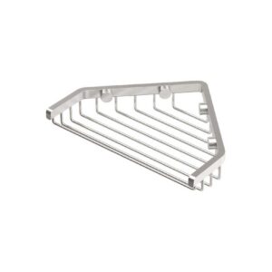 Gatco 1513 7-Inch Length Shower or Tub Corner Basket, Satin Nickel