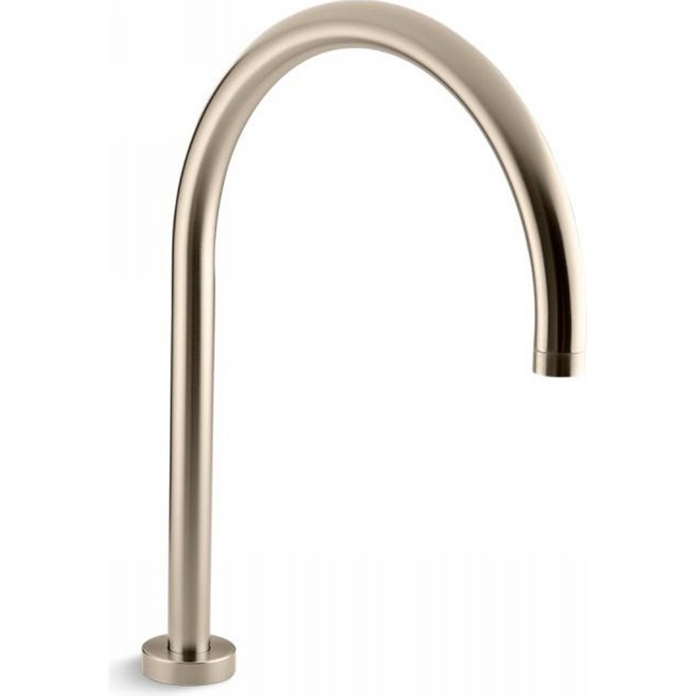 Kohler K-8360-BV Laminar Deck-Mount Bath Filler, Vibrant Brushed Bronze