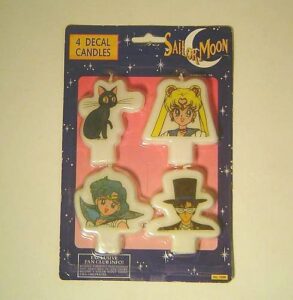 sailor moon novelty candle set from 1999