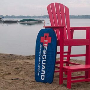 POLYWOOD SBL30SR South Beach Lifeguard Chair, Sunset Red