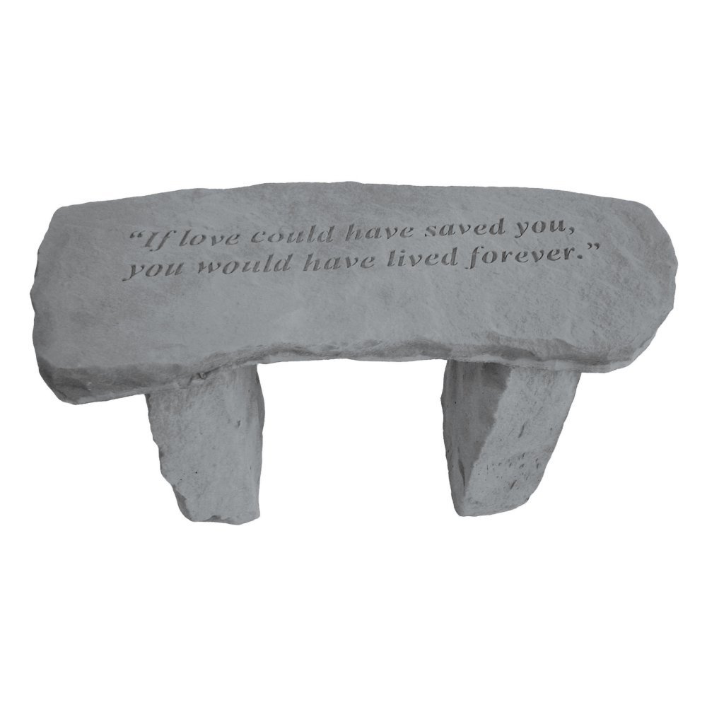 Kay Berry- Inc. 37320 If Love Could Have Saved You - Angel Memorial Bench - 29 Inches x 12 Inches x 14.5 Inches