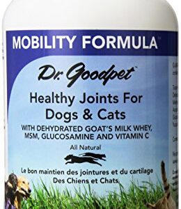 Dr. Goodpet Mobility Formula - All Natural Effective Hip & Joint Pain Relief with MSM, Glucosamine, and Vitamin C