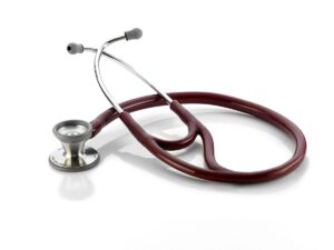 adc adscope 602 traditional cardiology stethoscope, burgundy