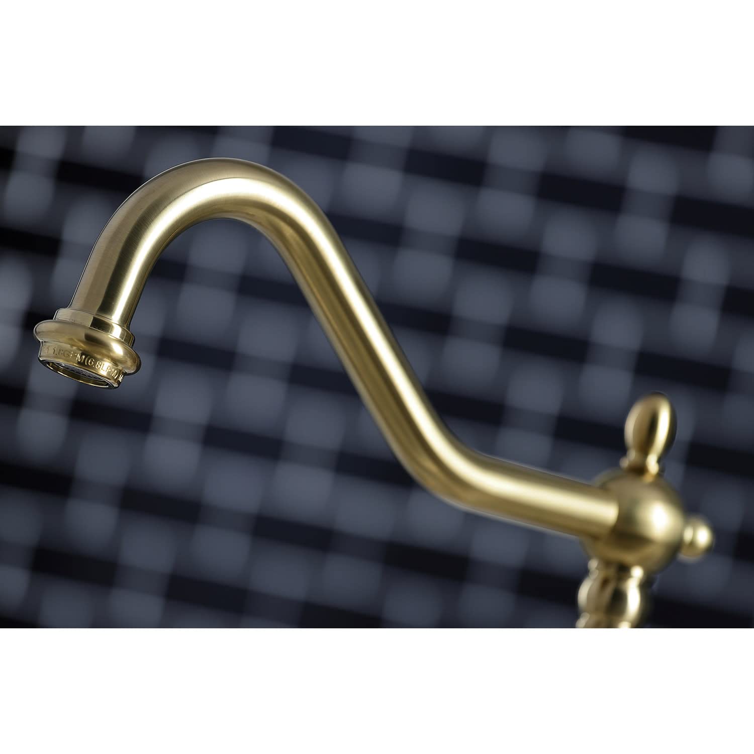 Kingston Brass KB1798AXBS Heritage 8-Inch Centerset Kitchen Faucet, Brushed Nickel