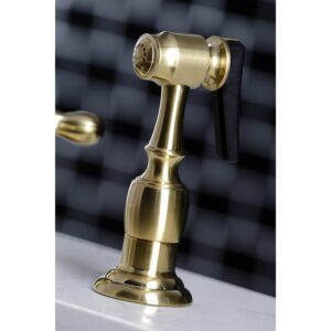 Kingston Brass KB1798AXBS Heritage 8-Inch Centerset Kitchen Faucet, Brushed Nickel