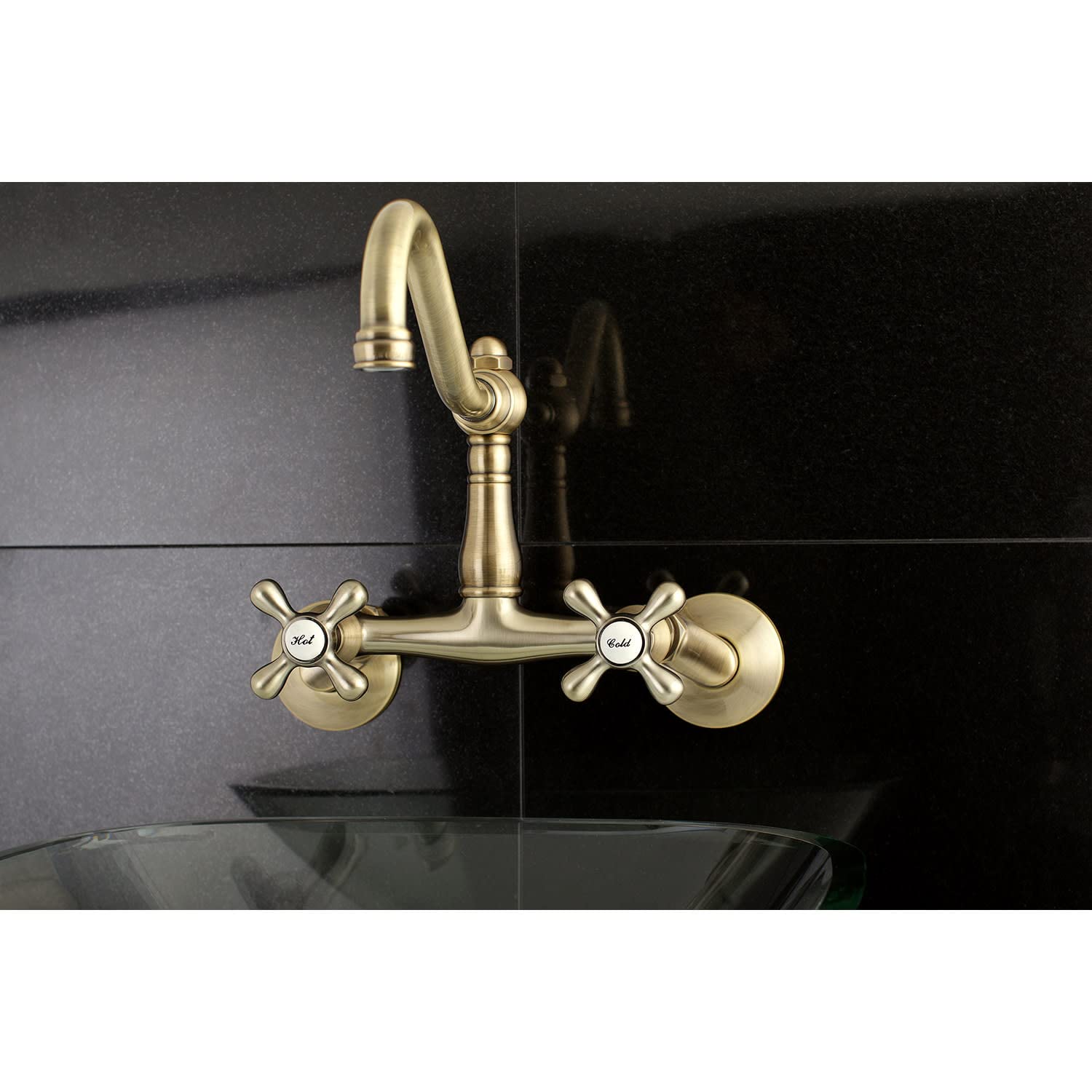 Kingston Brass KS3228AX Vintage Kitchen Faucet, 8-1/2-Inch, Brushed Nickel