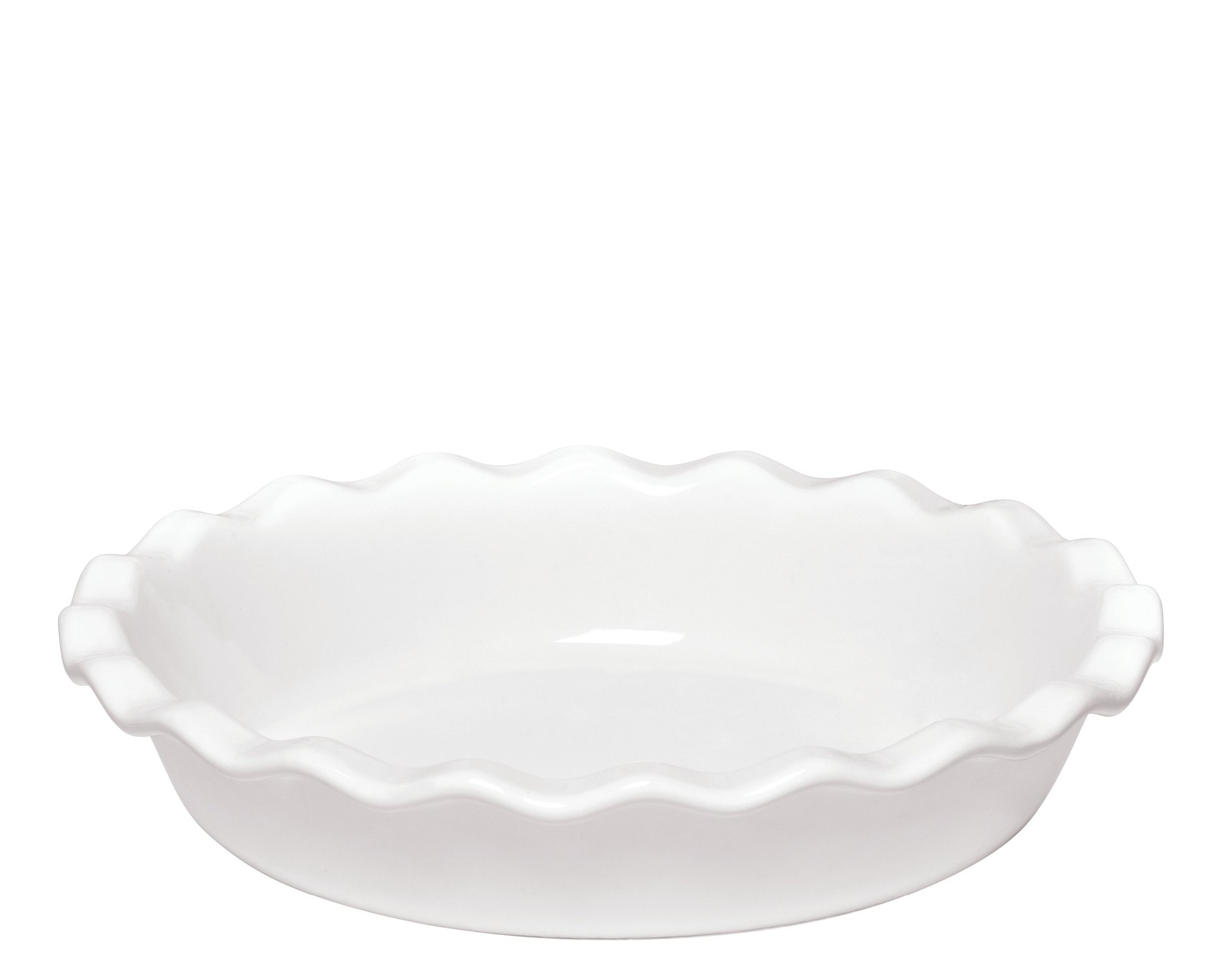 Emile Henry Made In France 9 Inch Pie Dish, White