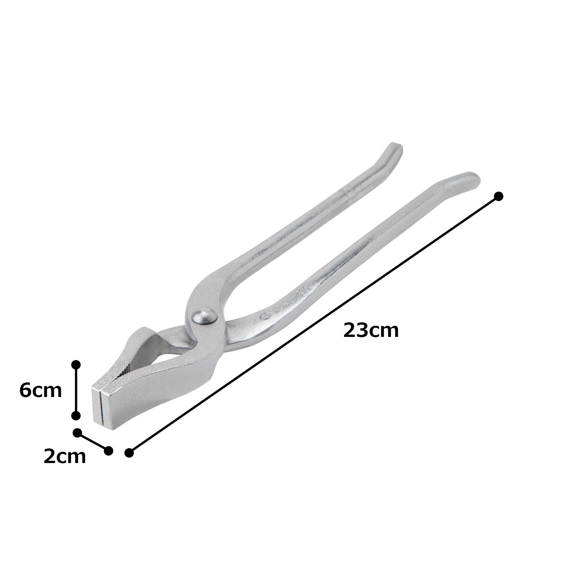 Endoshoji TKG ANB10 Pot Holder, Yatco Scissors, Total Length: 8.9 inches (225 mm), Weight: 11.6 oz (330 g), Width 0.7 inches (19 mm), Convenient for Sandwering Handle-less Yatco Pots Etc., Iron,