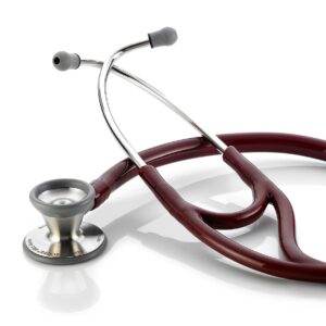 ADC Adscope 602 Traditional Cardiology Stethoscope, Burgundy