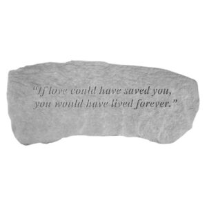 Kay Berry- Inc. 37320 If Love Could Have Saved You - Angel Memorial Bench - 29 Inches x 12 Inches x 14.5 Inches