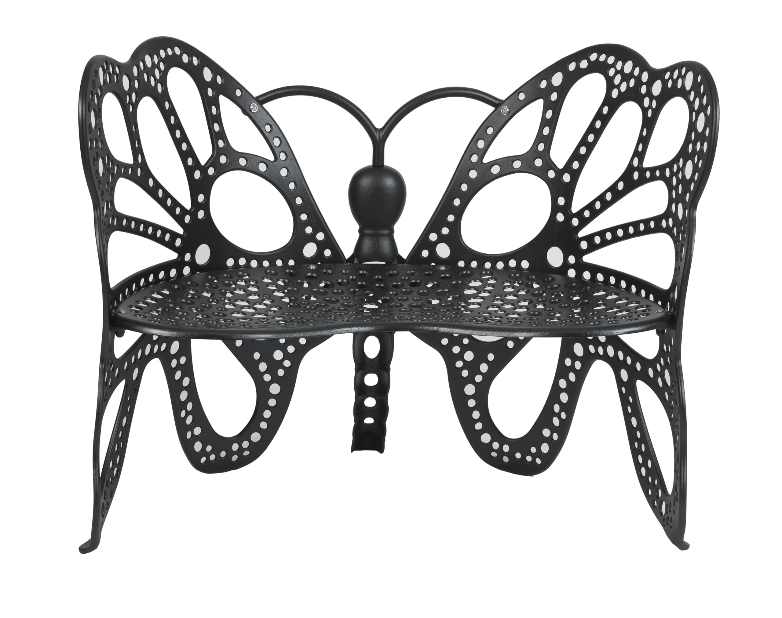 Flowerhouse FHBFB06 Butterfly Bench Patio Furniture & Accessories, Black