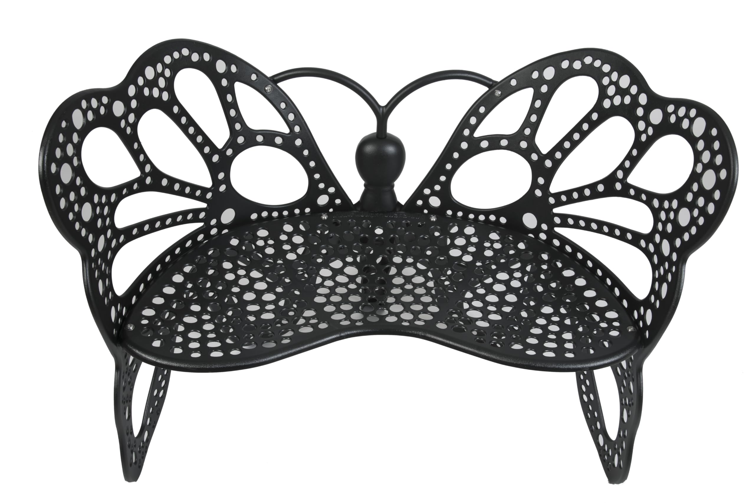 Flowerhouse FHBFB06 Butterfly Bench Patio Furniture & Accessories, Black