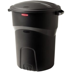 rubbermaid 1793963 32 gallon black non wheeled roughneck trash can