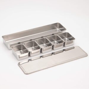 Endo Shoji AYK11005 Commercial Press Yakumi, 5 Pieces, Long, 18-8 Stainless Steel, Made in Japan