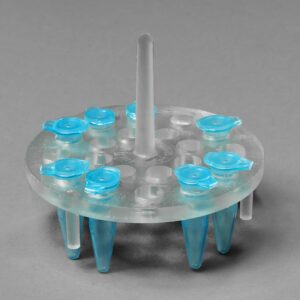 SP Bel-Art ProCulture Round Microcentrifuge Floating Bubble Rack; For 1.5ml Tubes, 20 Places, Fits in 1000ml Beakers (F18875-1000)