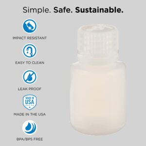 Nalgene HDPE Narrow Mouth Round Container, 4 Oz