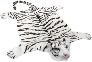 brubaker huge white tiger rug 78x47 inch