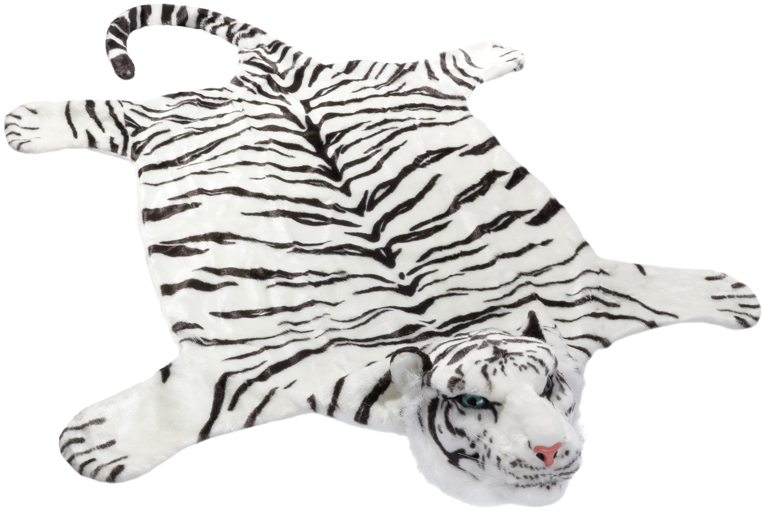 BRUBAKER Huge White Tiger Rug 78x47 Inch