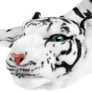 BRUBAKER Huge White Tiger Rug 78x47 Inch