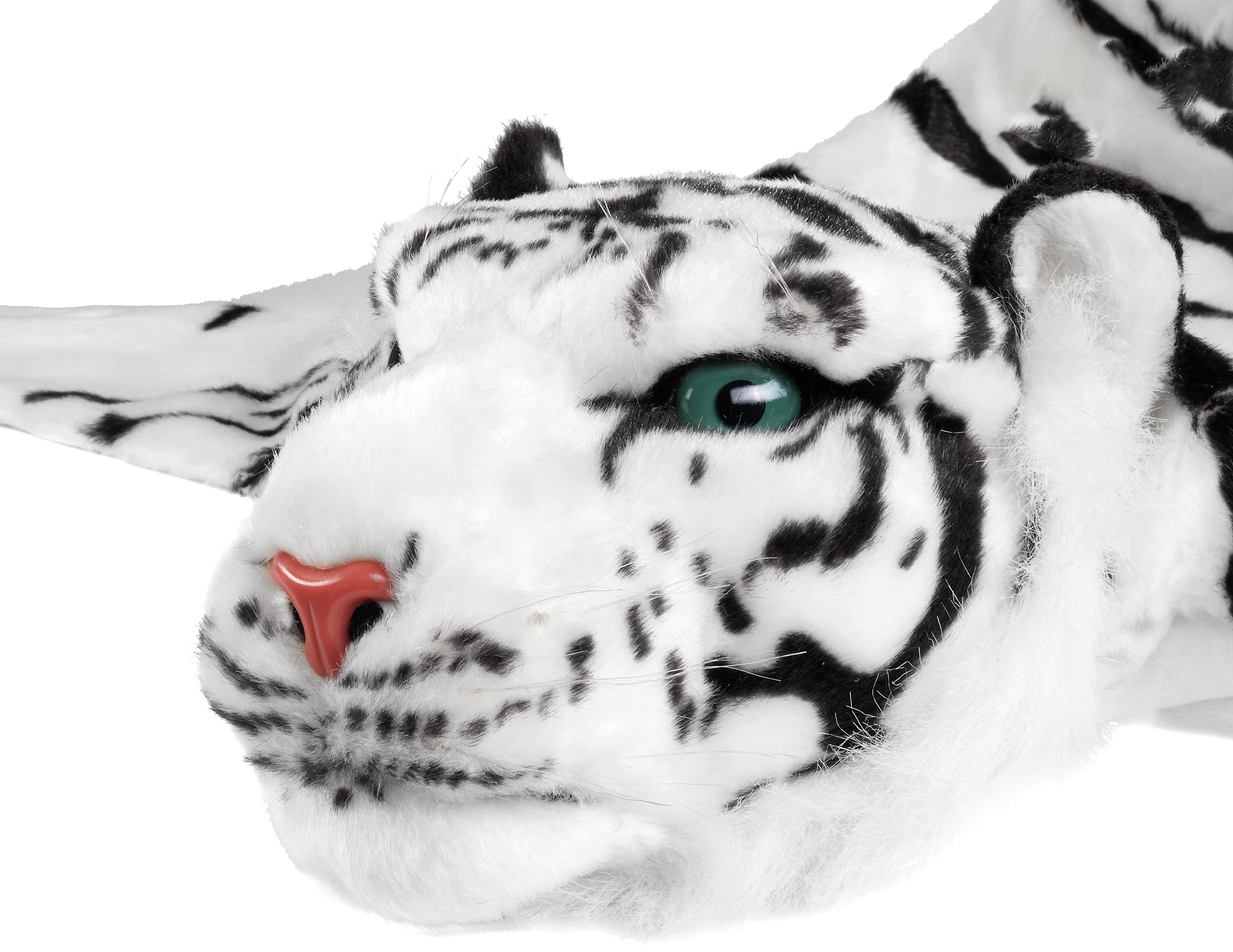 BRUBAKER Huge White Tiger Rug 78x47 Inch