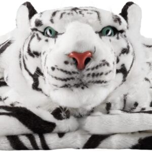 BRUBAKER Huge White Tiger Rug 78x47 Inch